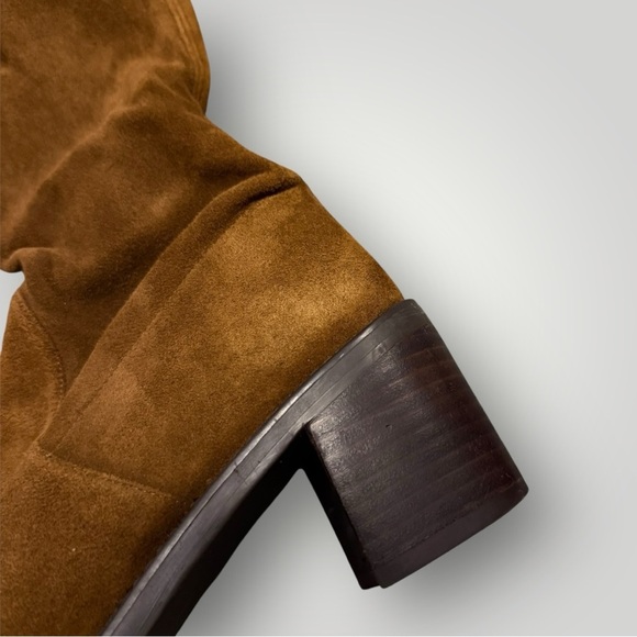 Stuart Weitzman Brown Suede Over The Knee Tie Tall Boot Size 8.5 - Picture 9 of 9